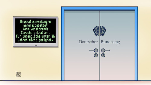 Warnung Haushaltsdebatte Warnung Haushaltsdebatte