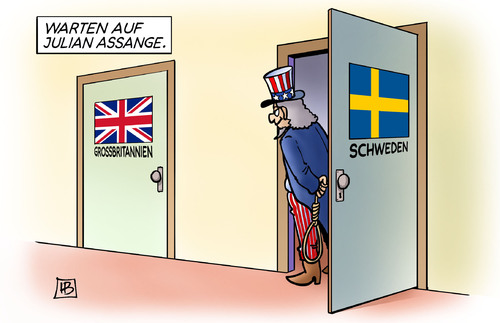 Warten auf Assange Warten auf Assange