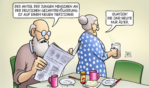 Weniger junge Menschen Weniger junge Menschen