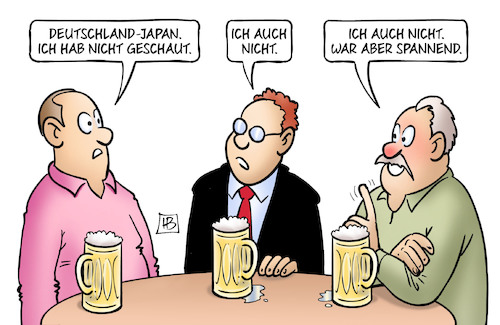 Cartoon: Wer schaut (medium) by Harm Bengen tagged deutschland,japan,spannend,fussball,wm,katar,boykott,fernsehen,stammtisch,doppelmoral,harm,bengen,cartoon,karikatur,deutschland,japan,spannend,fussball,wm,katar,boykott,fernsehen,stammtisch,doppelmoral,harm,bengen,cartoon,karikatur