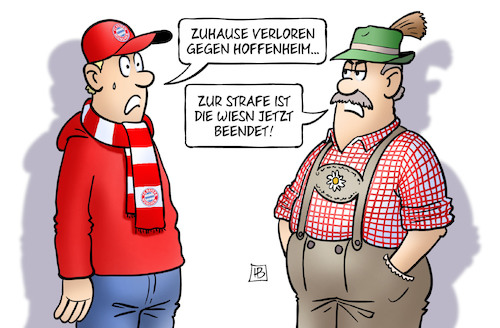 Cartoon: Wiesn-Ende (medium) by Harm Bengen tagged wiesn,ende,oktoberfest,bayern,münchen,fussball,fan,verloren,hoffenheim,strafe,harm,bengen,cartoon,karikatur,wiesn,ende,oktoberfest,bayern,münchen,fussball,fan,verloren,hoffenheim,strafe,harm,bengen,cartoon,karikatur