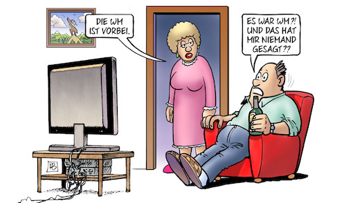 Cartoon: WM vorbei (medium) by Harm Bengen tagged wm,vorbei,ende,tv,fussball,weltmeisterschaft,katar,harm,bengen,cartoon,karikatur,wm,vorbei,ende,tv,fussball,weltmeisterschaft,katar,harm,bengen,cartoon,karikatur