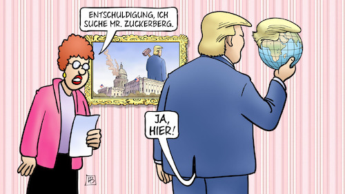 Zuckerberg und Trump Zuckerberg und Trump