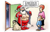 Cartoon: 30-Prozent-Quote (small) by Harm Bengen tagged 30,prozent,aufsichtsrat,unternehmen,dax,bundesregierung,schwesig,maas,weihnachten,weihnachtsmann,busen,bescherung,kind,frau,tuer,harm,bengen,cartoon,karikatur