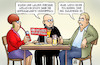 Cartoon: 30 Prozent (small) by Harm Bengen tagged 30,prozent,esken,walter,borjans,umfragewerte,verdoppeln,spd,parteitag,doppelspitze,harm,bengen,cartoon,karikatur