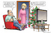 Cartoon: 7-Tage-Inzidenz (small) by Harm Bengen tagged sieben,tage,inzidenz,rekordwert,saubermachen,corona,tv,ehe,harm,bengen,cartoon,karikatur