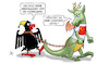 Cartoon: Abhängigkeit von China (small) by Harm Bengen tagged deutsch,chinesische,regierungskonsultationen,china,abhängigkeit,verringern,deutschland,bundesadler,adler,drachen,kette,harm,bengen,cartoon,karikatur