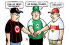 Cartoon: Abstiegskampf 2016 (small) by Harm Bengen tagged freunde,fussball,bundesliga,abstiegskampf,eintracht,frankfurt,vfb,stuttgart,werder,bremen,fans,harm,bengen,cartoon,karikatur