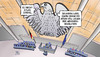 Cartoon: Armenien-Resolution (small) by Harm Bengen tagged armenien,resolution,bundestag,bundesadler,geruch,gestank,hosen,voll,völkermord,genozid,türkei,harm,bengen,cartoon,karikatur