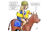 Cartoon: Aspides-Mission (small) by Harm Bengen tagged temperatur,rotes,meer,aspides,mission,eu,europa,stier,helm,schwimmreifen,bundeswehr,marine,fregatte,hessen,krieg,huthis,harm,bengen,cartoon,karikatur