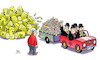 Cartoon: Atomkonzernentschädigung (small) by Harm Bengen tagged atomkonzerne,kernkraftwerke,fukushima,atommuell,atomausstieg,michel,geld,anhänger,entschädigung,bundesregierung,harm,bengen,cartoon,karikatur