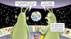 Cartoon: Auf Pump (small) by Harm Bengen tagged erdüberlastungstag,umwelt,ressourcen,menschheit,pump,erde,planet,erholen,aliens,harm,bengen,cartoon,karikatur