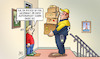 Cartoon: Aufholpaket (small) by Harm Bengen tagged aufholpaket,aufholprogramm,kinder,jugenliche,corona,postbote,paketbote,pakete,bildung,nachhilfe,schulen,harm,bengen,cartoon,karikatur