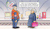 Cartoon: Bahnstreiks und Westen (small) by Harm Bengen tagged orange,evg,gewerkschaft,bahnstreiks,warnstreiks,db,bahnhof,gelbwesten,proteste,frankreich,susemil,harm,bengen,cartoon,karikatur