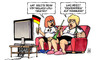 Cartoon: Ballack-Löw (small) by Harm Bengen tagged ballack,löw,dfb,streit,karriere,bundestrainer,mannschaft,fußball,sport,frauen,wm,weltmeisterschaft,worldcup,deutschland,fan,vuvuzela,bier,fahne,sofa,couch,tv,fernsehen,zicke,zickenkrieg