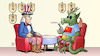 Cartoon: Ballon-Abschüsse (small) by Harm Bengen tagged spionage,ballons,abschüsse,china,usa,drache,uncle,sam,harm,bengen,cartoon,karikatur