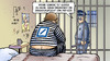 Cartoon: Bankenaufsicht EZB (small) by Harm Bengen tagged bankenaufsicht,ezb,europaeische,zentralbank,europa,eu,deutsche,bank,verbrechen,knast,untersuchungshaft,gefaengnis,strafvollzug,aufseher,aufsicht,finanzminster,schicht,harm,bengen,cartoon,karikatur