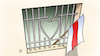 Cartoon: Belarus-Knast (small) by Harm Bengen tagged lukaschenko,demonstration,proteste,belarus,weissrussland,kolesnikowa,gefängnis,jail,flag,fahne,herz,heart,harm,bengen,cartoon,karikatur