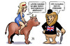 Cartoon: Brexit-Entscheidung (small) by Harm Bengen tagged brexit,entscheidung,europa,stier,löwe,gb,uk,grossbritannien,england,fussball,europameisterschaft,frankreich,ausgang,em,vorrunde,harm,bengen,cartoon,karikatur