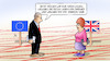 Cartoon: Brexit-Linien (small) by Harm Bengen tagged brexit,rote,linien,barnier,johnson,eu,austritt,beziehungen,verhandlungen,harm,bengen,cartoon,karikatur