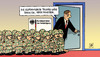 Cartoon: Bundeswehrstrukturreform (small) by Harm Bengen tagged bundeswehrstrukturreform,bundeswehr,strukturreform,reform,verteidigung,verteidigungsministerium,verteidigungsminister,guttenberg,bonn,berlin,standort,umzug,verkleinerung,schrumpfung,kommission,weise,militär,armee,freiwillige