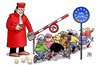 Cartoon: BVerfG kippt 3-Prozent-Hürde (small) by Harm Bengen tagged zwerge,bverfg,bvg,bundesverfassungsgericht,urteil,parteien,wahlen,drei,prozent,hürde,europa,europawahl,europaparlament,harm,bengen,cartoon,karikatur