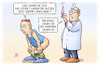 Cartoon: Cas-Urteil (small) by Harm Bengen tagged cas,sportgerichtshof,urteil,russen,doping,sportler,olympia,arzt,spritze,harm,bengen,cartoon,karikatur