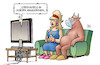 Cartoon: Coronavirus in Europa (small) by Harm Bengen tagged europa,stier,tv,coronavirus,china,krankheit,pandemie,panik,harm,bengen,cartoon,karikatur