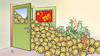 Cartoon: Covid-Ausverkauf (small) by Harm Bengen tagged sale,ausverkauf,covid,corona,tür,drachen,china,viren,harm,bengen,cartoon,karikatur