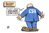 Cartoon: CSU-Gewichtsabnahme (small) by Harm Bengen tagged csu,gewichtsabnahme,gewicht,waage,positv,denken,verlust,wähler,wahl,umfrage,sympathie,dobrindt,seehofer,regierung,sog,abwärtstrend