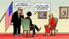 Cartoon: Dalai Lama bei Obama (small) by Harm Bengen tagged dalai lama obama usa china etat haushalt streit demokraten republikaner diplomatie tibet beten gesund