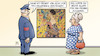 Cartoon: Dame mit Fächer (small) by Harm Bengen tagged dame,mit,fächer,klimt,bild,versteigerung,sothebys,hitze,museum,schweiss,susemil,kunst,harm,bengen,cartoon,karikatur