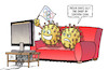 Cartoon: Delta-Olympia (small) by Harm Bengen tagged delta,stadion,mutationen,olympia,tv,corona,viren,sofa,tokio,harm,bengen,cartoon,karikatur