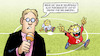 Cartoon: Delta dominiert (small) by Harm Bengen tagged delta,dominiert,dominant,halbfinale,favorit,endspiel,virus,mutation,variante,corona,fussball,em,reporter,rasen,sieg,harm,bengen,cartoon,karikatur