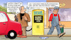 Cartoon: Deutscher Dieselpreis (small) by Harm Bengen tagged deutschland,dieselpreisanstieg,tankstelle,tankwart,zapfsäule,mineralölkonzerne,harm,bengen,cartoon,karikatur