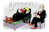 Cartoon: Deutschland im Dilemma (small) by Harm Bengen tagged deutschland,psychiater,psychologe,couch,adler,bundesadler,russland,ukraine,krieg,angriff,harm,bengen,cartoon,karikatur