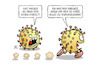 Cartoon: Durchseuchung (small) by Harm Bengen tagged stress,ehrgeiz,durchseuchung,neuinfektionen,rekord,freedom,day,corona,lockerungen,schutzmassnahmen,viren,virus,harm,bengen,cartoon,karikatur