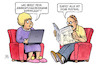 Cartoon: Einrichtungsbezogen (small) by Harm Bengen tagged einrichtungsbezogene,impfpflicht,eiche,rustikal,corona,laptop,impfen,harm,bengen,cartoon,karikatur