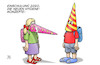 Cartoon: Einschulung 2020 (small) by Harm Bengen tagged einschulung,2020,hygienekonzepte,kinder,schule,schultüte,masken,harm,bengen,cartoon,karikatur