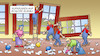 Cartoon: Elmau-Ende (small) by Harm Bengen tagged gipfel,aufräumen,putzfrau,arbeiter,müll,fenster,elmau,schloss,g7,krieg,ukraine,russland,harm,bengen,cartoon,karikatur