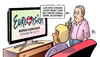 Cartoon: ESC 2014 (small) by Harm Bengen tagged esc,2014,juncker,schulz,europawahl,eurovision,song,contest,copenhagen,harm,bengen,cartoon,karikatur