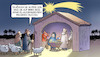 Cartoon: EU-Asylreform (small) by Harm Bengen tagged reise,eu,europa,aussengrenzen,asylreform,flüchtlinge,weihnachten,krippe,maria,josef,jesus,hirten,stall,harm,bengen,cartoon,karikatur