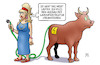 Cartoon: EU-Ladenetz (small) by Harm Bengen tagged ausbau,ladeinfrastruktur,europa,stier,eu,ladenetz,elektromobilität,kabel,stecker,schwanz,harm,bengen,cartoon,karikatur