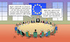 Cartoon: EU und Schutzzölle (small) by Harm Bengen tagged usa,schutzzölle,zoll,handelskrieg,europa,gipfel,erdnussbutter,orangensaft,whiskey,harleys,jeans,trump,freundschaft,facebook,bengen,cartoon,karikatur