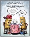 Cartoon: Fischstäbchen beim Wahrsager (small) by Harm Bengen tagged fischstäbchen,wahrsager,käptn,iglo,kristallkugel,aberglaube,astrologie,essen,ernährung,fischerei,fisch