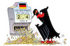 Cartoon: Fiskus und CO2 (small) by Harm Bengen tagged fiskus,co2,zertifikate,staatseinnahmen,rekordeinnahmen,klimaschutz,klimapolitik,spielautomat,geld,bundesadler,adler,harm,bengen,cartoon,karikatur