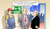 Cartoon: Fluchtwege freihalten (small) by Harm Bengen tagged schild,entfernen,fluchtwege,freihalten,ministerrat,lager,aussengrenzen,europa,eu,grenzen,abschrecken,immigration,flucht,flüchtlinge,asylreform,abschreckung,arbeiter,harm,bengen,cartoon,karikatur