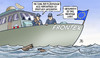 Cartoon: Flüchtlingszahlen sinken (small) by Harm Bengen tagged zahl,flüchtlinge,flucht,asyl,nordafrika,gesunken,sinken,schiff,meer,boot,ertrinken,frontex,harm,bengen,cartoon,karikatur