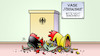 Cartoon: Föderalismus-Scherben (small) by Harm Bengen tagged vase,föderalismus,scherben,bund,länder,streit,zerstörung,kaputt,sockel,staat,harm,bengen,cartoon,karikatur