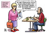 Cartoon: Frauenquote Version1 (small) by Harm Bengen tagged frauenquote,karikaturen,deutscher,michel,michaela,zeichnen,dax,konzerne,gleichberechtigung,feminismus,harm,bengen,cartoon,karikatur